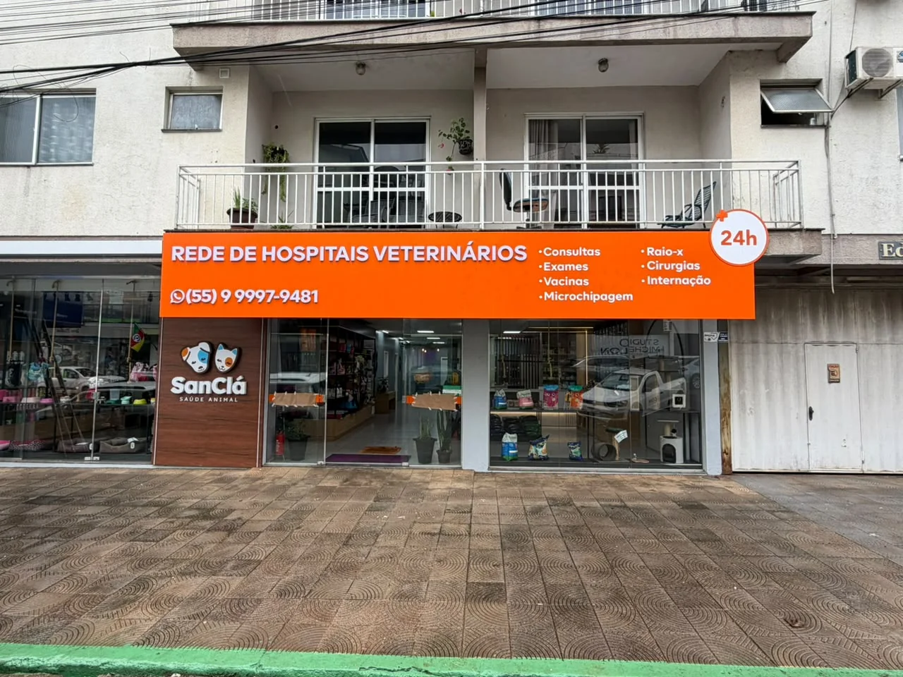 SanClá Frederico Westphalen — Fachada da clínica